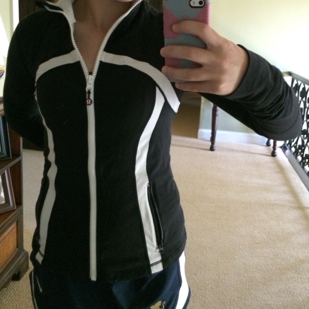 Black and white lulu jacket